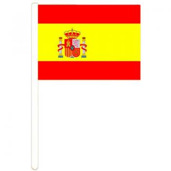 Banderín de España con mango de 30x45 cm