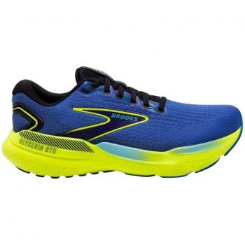 Brooks Glycerin GTS 21 Men's Running Sneakers - Blue/Yellow, Size 46 (EUR)