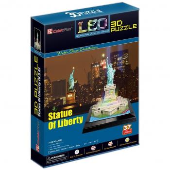 Cubicfun Puzzle 3D Estatua de la Libertad LED