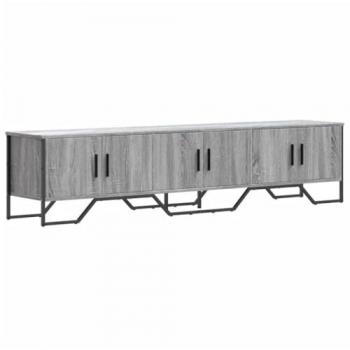 Mueble de TV madera de ingeniería gris Sonoma 180x34x41 cm