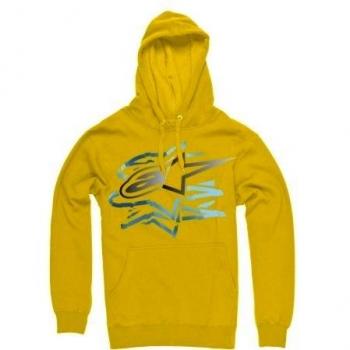 Alpinestars Sweatjacken Ronson Pullover Fleece - Sudadera de voleibol, color negro / dorado, talla XL