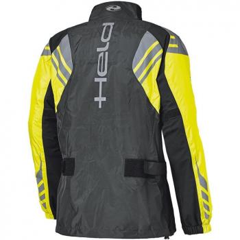Motorcycle Held 6854 Haze Rain Jacket WP Black Yellow