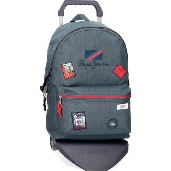 Mochila Escolar adaptable Pepe Jeans Kay con carro