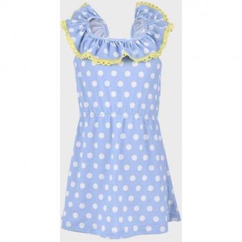 Vestido de tirantes con estampado de lunares