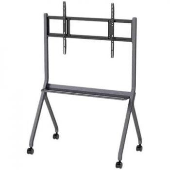 Soporte de TV de suelo con ruedas Synetech ST41B, ajustable en altura, compatible con pantallas de 32 a 65, estructura robusta y móvil, fácil montaje, incluye gestión de cables