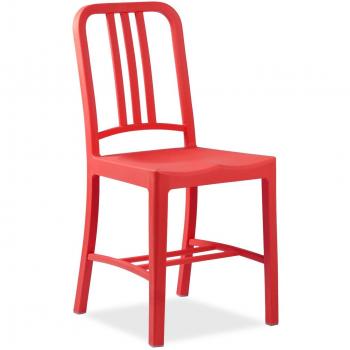 SuperStudio lo+demoda Line Silla, Rojo, 53.5x49x83 cm, 2 Unidades
