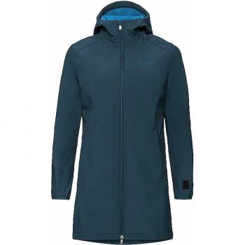Parka Moena Softshell Azul Vaude para mujer, chaqueta softshell, talla 42