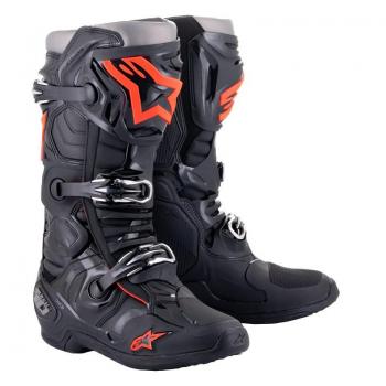 Alpinestars Tech 10 Motocross Boots - Black/Red Fluo