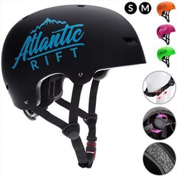Casco de Skate y Bicicleta para Niños Atlantic Rift Naranja Talla S Ajustable