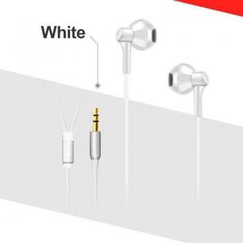 Auriculares Intrauditivos con Cable de 3,5mm y Micrófono, Portátiles HiFi de 3 Metros para Xiaomi, Samsung y Huawei