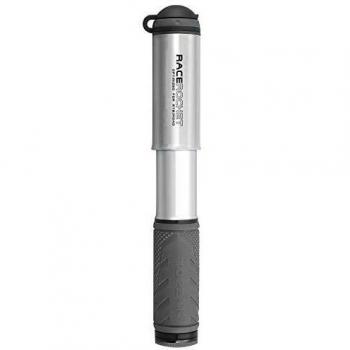 Topeak Bomba de Mano para Bici de MTB/Carretera Race Rocket con Soporte para Portabidón y Válvulas Presta, color gris
