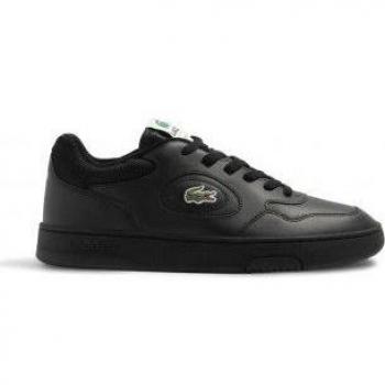 Lacoste Lineset Black Leather Low Top Sneakers for Men