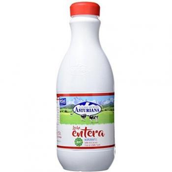Central Lechera Asturiana - Leche UHT Entera - Botella 1500 ml - Pack de 6