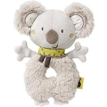 Anillo Agarrador Koala Fehn - Juguete de Peluche con Rassel y Estímulo Motor para Bebés a Partir de 0 Meses