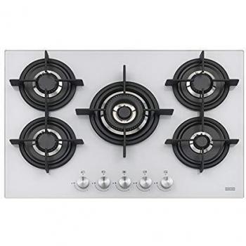Encimera de gas Franke Crystal Steel Pro FHCR 755, 5 zonas, acero inoxidable, integrada, 75 cm