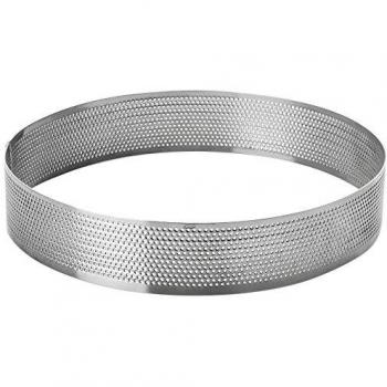 Lacor - 68548 - Molde Aro Redondo Perforado 18x3,5cm Inox.