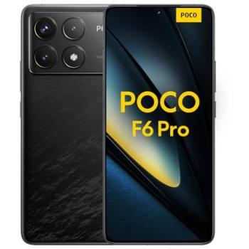 POCO F6 Pro 5G Smartphone, Snapdragon® 8 Gen 2, Dual SIM, 12GB RAM, 512GB almacenamiento, pantalla AMOLED de 6.67'' con tasa de refresco de 120Hz, carga