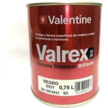 Valrex Esmalte Sintético Brillante Negro 750ml