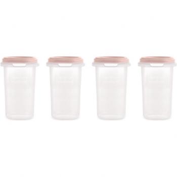 Set 4 Recipientes Herméticos 330ml Candy