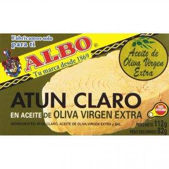 Albo Atún Claro en Aceite de Oliva Virgen, 112 gr, paquete de 6 unidades