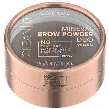 Catrice Clean ID - Dúo de polvo para cejas Mineral - 020: Medium to Dark