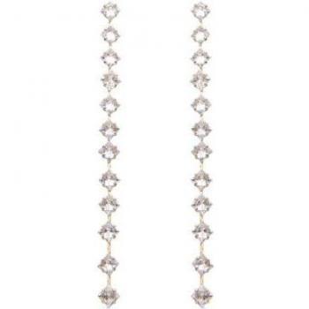Pendientes Luxenter Africa Basic de metal bañado en oro