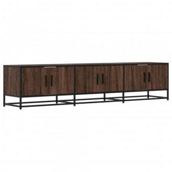 Mueble para TV de madera de ingeniería en color roble marrón, dimensiones 180x35x41 cm, soporte de TV, aparador de TV, banco de TV