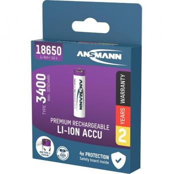 Batería recargable 18650 Ión de litio
