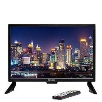 BLUGY Televisor LED HD 19 1366x768 píxeles compatible 12V y 24V ideal para autos, camiones, caravanas y camper