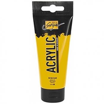 Pintura Acrílica KREUL SOLO Goya, dorado, 100 ml, cremosa, versátil, de calidad estudiantil, a base de agua, secado rápido y mate, buena cobertura y resistente al agua