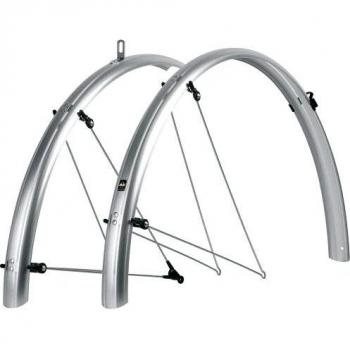 Sks Mud Gaurds - Guardabarros para bicicletas, tamaño 28, color plateado