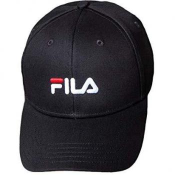 Gorra Fila 6 Panel Cap Strap Back Linear Logo Black