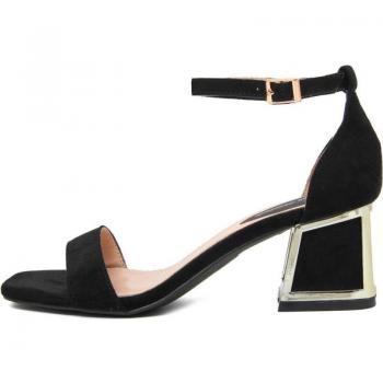 Sandalias de Cuero Sintético Primavera/verano para Mujer Fashion Attitude FAG767901 BLACK