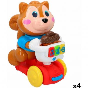 Juguete Musical Winfun Ardilla 24,5 x 27,5 x 14 cm (4 Unidades)