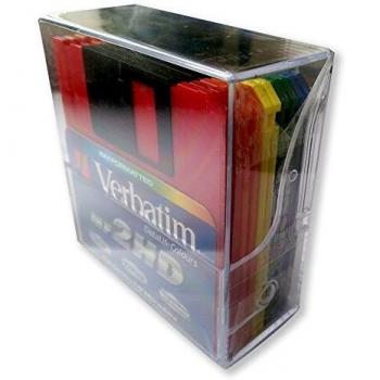 Verbatim 45215 - Diskette 3.5 Formato Pc Pack 10 Caja Plastico Colores