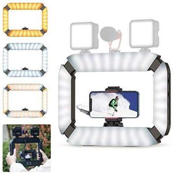 Anillo de Luz LED Ulanzi U200 con Soporte para Teléfono y Batería Externa Integrada