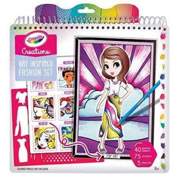 CRAYOLA- Album Arte Y Moda Creaciones, Multicolor, único