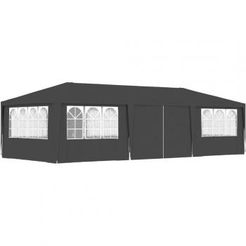 vidaXL Professional Party Tent with Side Walls 4x9 m Anthracite 90 g/m