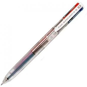 Boligrafo pilot super grip g 4 colores retractil sujecion de caucho tinta base de aceite cuerpo color