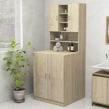 Armario de Lavadora Roble Sonoma 70,5x25,5x90 cm