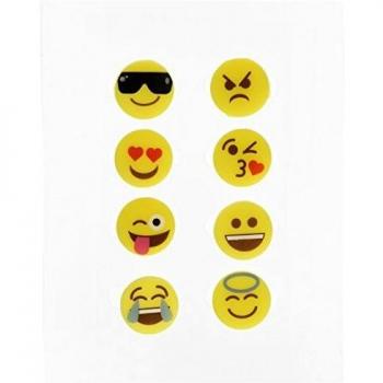 Vin Bouquet FIA 148 - Set Marca Copas Emoticonos, Silicona, 8 Unidades