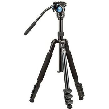 Trípode Sirui Easy Traveler ET-1004 con Cabezal de Video VA-5, Aluminio Negro