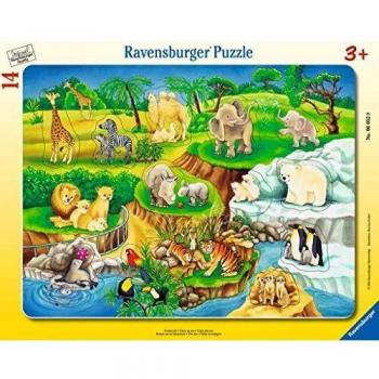 Puzzle Infantil Ravensburger Visita al Zoo - 14 Piezas, a partir de 2 años