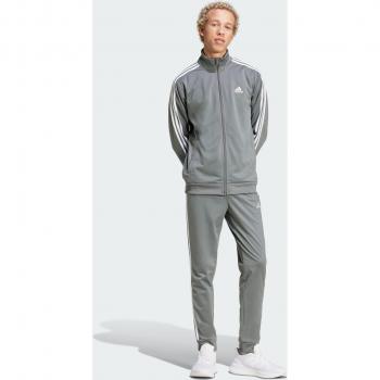 Adidas Basic 3 Stripes Chándal Hombre Gris Talla M Loneta de Algodón