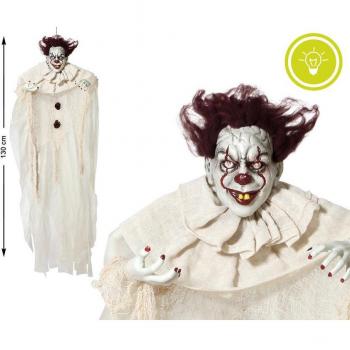Payaso Colgante Halloween con Luces LED de 130X96X14 cm
