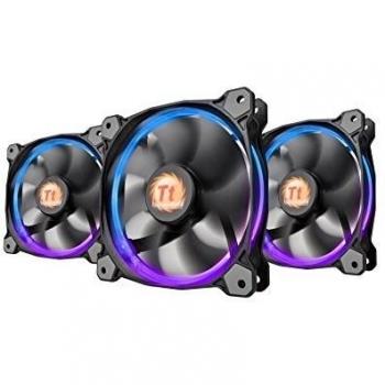 Thermaltake Riing 12 LED RGB 120 mm Caso Ventilador del radiador de Color Ajustable Triple Pack 120 mm