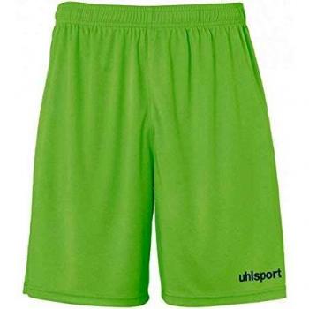 uhlsport Center Basic Shorts Without Slip Shorts De Juego, Hombre, Verde Flash/petróleo, 140