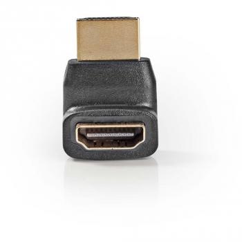 Adaptador HDMI 270° Angulado | Conector HDMI Macho a Hembra | ABS Negro