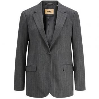 Blazer de mujer raya diplomática Mary Brushed JJXX en gris oscuro y claro