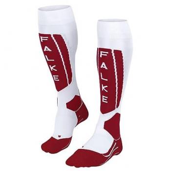 Falke Calcetines Sk5 Expert W KH Seda Hilo Funcional Cálida Fino 1 Par, Calcetines de Esquí Mujer, Blanco (White 2088), Talla 41-42